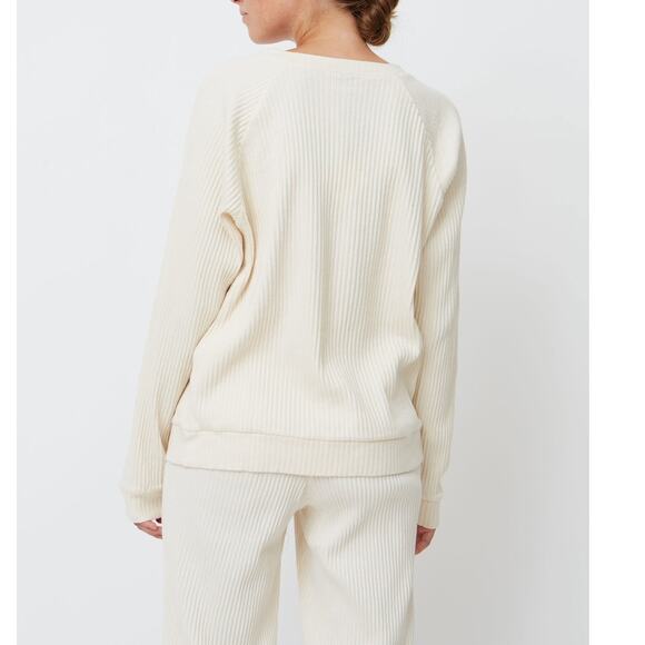 Baserange Basic Sweatshirt + Sweatpants Set Off White Small $268 Organic Cotton - Picture 3 of 16